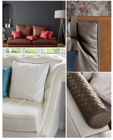 Rouleau de cuir PVC haute résistance pour ameublement de canapé, tissu synthétique résistant à l'eau, simili cuir décoratif pour chaise