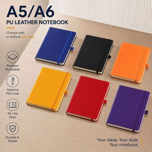 Cuaderno A5 Personalizable con Cubierta de Cuero PU Impresa para Minutas de Reuniones, Bloc de Notas con Logotipo Personalizado, Color e Imagen - Product Image 2