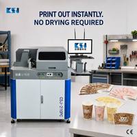 Machine d'impression numérique à passage unique CSJ-210PC pour gobelets en papier, imprimante numérique à jet d'encre à passage unique
