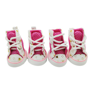 Chaussures de sport respirantes en maille pour chien, antidérapantes, avec lacets, protection des pattes pour l'été, pour petits chiens - Product Image 4