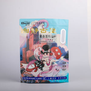 Sacs d'emballage de litière pour chat sous vide étanches imprimés personnalisés Sacs en plastique parfumés pour supermarché - Product Image 1