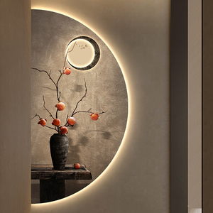 Peinture Lumineuse LED Décorative <span class=keywords><strong>Paysage</strong></span> <span class=keywords><strong>Chinois</strong></span> Plantes Nature Morte Art Mural Lumineux Suspendu - Product Image 4