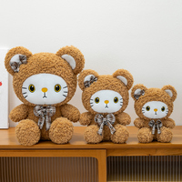 Nouveaux jouets en peluche chat KT mignons 2025, jouets en peluche animaux, petite poupée chat en peluche, poupées animaux doux, jouets en peluche chat blanc
