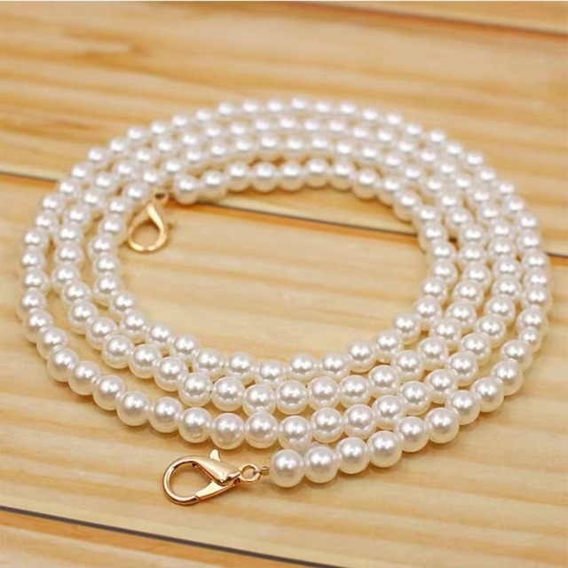 Stylish Pearl Chain Crossbody Lanyard Phone Case Bag Accessory Short Hand Strap Ins Style Camera Wearable Shoulder Strap
