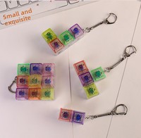 Porte-clés lumineux pour clavier mécanique PC, anti-stress, personnalisé, jouet de décompression, crochet de sac
