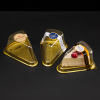 Boîte à gâteau triangulaire 6 pouces 8 pouces en plastique PET transparent pour la pâtisserie et le stockage alimentaire Lasagna Mousse