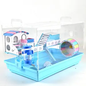 Bán Buôn Giá Rẻ Rõ Ràng Acrylic Hamster Lồng Bởi Thiết Kế Trung Quốc