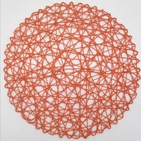 1 pièce de napperon rond tissé à la main, décoratif, bien conçu, tendance