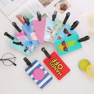 2025 Fashion Custom Pvc Luggage Tag <b>Travel</b> Luggage Accessories With Your Name and Message Luggage Tag - Product Image 1