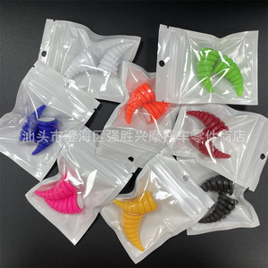 Threaded Bull Horn <b>Plastic</b> Decorative Stickers For Motorcycle Helmet And Electric Vehicle Dashboard Steering <b>Wheel</b> - Product Image 3