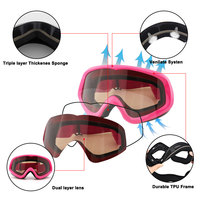 Lunettes de sport pour enfants en stock lunettes de soleil d'hiver 8-16 ans, garçon, fille, enfants, lunettes de ski et de snowboard