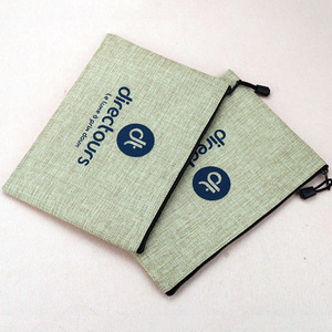 Organisateur de trousse de maquillage pour femmes nouvelle pochette d'emballage cadeau de Noël sacs à cosmétiques de voyage en <span class=keywords><strong>jute</strong></span> coton recyclé biologique pour jouet sexuel - Product Image 2