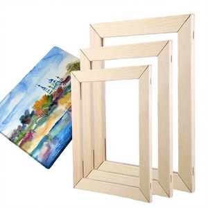 Marcos de Fotos de Madera Natural Rectangulares, Cuadros en Blanco para Pintar con Óleo, Acrílico, Acuarela, Lienzo Artístico, Juego Vertical Minimalista - Product Image 4