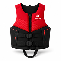Gilet de flottabilité en néoprène 50N pour jet ski, wakeboard, kayak, navigation, fermeture éclair réglable, gilet de sports nautiques
