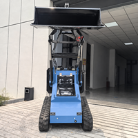 Mini-chargeuse compacte sur chenilles télécommandée SMT-450 à moteur essence pour serres, fermes et travaux en espaces confinés
