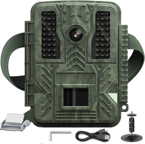 Caméra de chasse professionnelle <span class=keywords><strong>pour</strong></span> l'extérieur, étanche IP67, 4K, 32MP, vision nocturne, portée de 20 m, détection de <span class=keywords><strong>mouvement</strong></span>, batterie solaire - Product Image 1