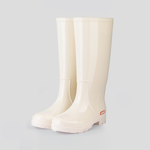 <span class=keywords><strong>Bottes</strong></span> <span class=keywords><strong>de</strong></span> <span class=keywords><strong>pluie</strong></span> tendance pour femmes, chaussures aquatiques à tige haute avec semelle intérieure en EVA, imperméables, antidérapantes, chaussures <span class=keywords><strong>de</strong></span> travail en caoutchouc - Product Image 2