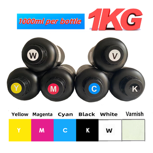 1000ml YMCKW <strong>Varnish</strong> 6 Colors Cup Wrap Transfers Sticker <strong>Digital</strong> Printing UV for for for Printer XP600 I3200 I1600 - Product Image 2