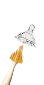 Brosse de nettoyage 3 en 1 en silicone et acier inoxydable avec support pour bouteilles à col étroit, gobelets de voyage, nettoyeur de tasses à bec - Product Image 5