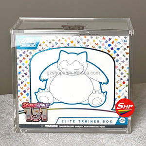 SHP Meilleures Ventes Acrylique <span class=keywords><strong>Pokemon</strong></span> 151 ETB Scarlet Violet Protecteur Vitrine pour TCG Elite Trainer Box Series - Product Image 1