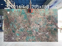 Patch en granit verte turquoise, 1 pièce, de luxe, style exotique, pour la décoration de l'hôtel