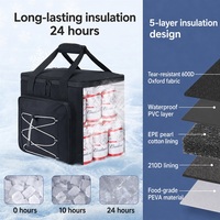 Sac isotherme personnalisé grande capacité 35-45 litres, étanche, pliable, avec logo personnalisé pour le camping et les pique-niques en plein air