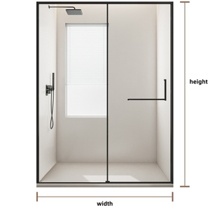 <span class=keywords><strong>Puertas</strong></span> <span class=keywords><strong>de</strong></span> Ducha <span class=keywords><strong>de</strong></span> Vidrio con Marco, <span class=keywords><strong>Puertas</strong></span> Corredizas <span class=keywords><strong>de</strong></span> Dos Hojas, Cabina <span class=keywords><strong>de</strong></span> Ducha <span class=keywords><strong>para</strong></span> <span class=keywords><strong>Baño</strong></span> - Product Image 2