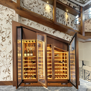 Réfrigérateur à vin encastrable électrique avec éclairage LED, double zone, en acier inoxydable, pour stockage et présentation, personnalisable - Product Image 6