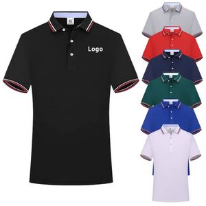 Camiseta de Alta Calidad para Uniforme de Empresa, Camiseta de Seda de Hielo para Hombre y Niños, Camiseta Personalizada con Logotipo Bordado para Hombre, Camiseta Polo de Golf con Cuello Acanalado - Product Image 1