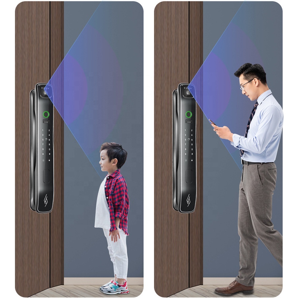 Smart Home Door Lock with Camera Fingerprint Home Security Face Recognition Digital Electric Lock · image 4
