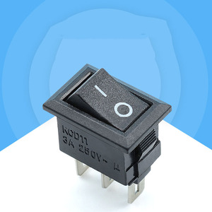 Interruptor Basculante Pequeño de Tres Posiciones (Encendido-Apagado-Encendido) de 3 Pines, 6A, 250V, Kcd1-101, 21*15mm - Product Image 6