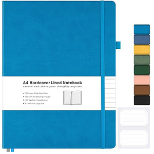 चमड़ा हार्डकवर ए 5 एजेंडा नोटबुक प्लानर थर्मल बाइंडिंग और थ्रेड सिलाई 100 शीट बिंदर नोटबुक लोगो - Product Image 6