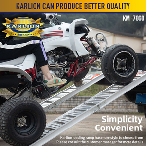 Karlion 1.8m nặng Nhôm di động gấp tải đoạn đường nối an toàn và dễ dàng xe máy tải/dỡ - Product Image 3