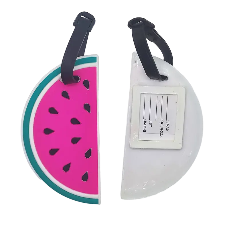 Custom Identifiers Cute Cartoon Luggage Tag For Suitcases Bag Baggage Travel Tags Soft PVC Luggage Tag