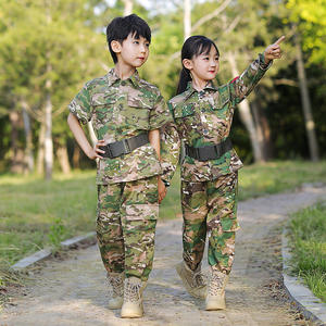 Kostum kamuflase anak-anak dan dewasa, kostum Cosplay karir, seragam kamuflase hijau, kostum anak-anak dan dewasa - Product Image 3