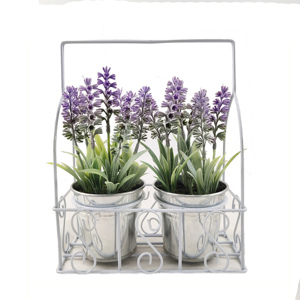 Artificial Lavender online flower wedding artificial decorative plant plastic lavender flower basket indoor decorative flowers