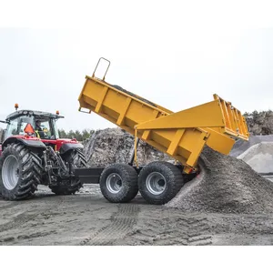 5t Mining Dumper Trailer Hydraulic High Productivity Dump Cart Utility Trailer