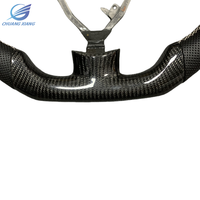 Volant de direction en cuir noir de haute qualité adapté à l'FJ Cruiser 2007-2019, volant sport en fibre de carbone véritable