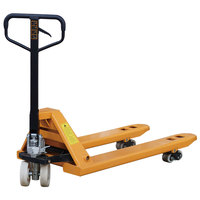Chariot à palettes hydraulique certifié CE, capacité 2T/2,5T/3T/5T, utilisation intérieure/extérieure, roues en nylon/PU
