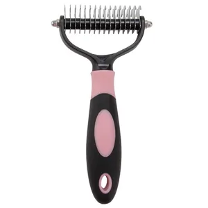 Best Pet Grooming Brush Cleaning Care Steel Knot Comb Curved Stainless Steel Supplier