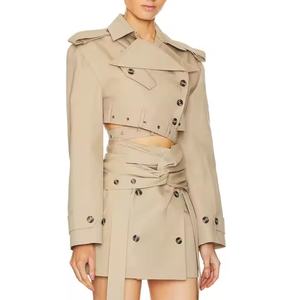 Nuevo Conjunto de Chaqueta Corta y Falda Mini en Línea A para Mujer, de Alta Calidad, Resistente al Agua, en Poliéster - Product Image 2