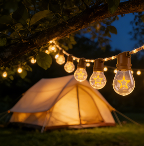 크리스마스 LED 연결 가능한 스트링 조명, 맞춤형 패턴 전구 포함, 총 길이 8미터, 축제 장식 조명 - Product Image 4