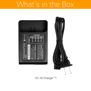Chargeur de batterie pour flash GODOX VC18, chargeur secteur VC-18 pour flash Godox VING V850 V850II <span class=keywords><strong>V860</strong></span> V860II - Product Image 2