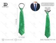 ผ้าผูกประดับเลื่อมสีเขียว ขนาด 7.5 ซม. x 35 ซม. ปิดด้วยซิป อุปกรณ์เสริมสำหรับงานปาร์ตี้ - Product Image 3