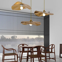 Lustre en métal en forme de feuille de lotus, luminaire suspendu de luxe pour escalier, idéal pour la maison, le bureau, la salle de thé, l'hôtel, les projets de décoration