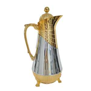 Vàng Cổ Điển Thiết Kế Logo Đồ Dùng Gia Đình Với Nắp Cách Điện Bình Chân Không Cho Cắm Trại Phục Vụ Hot Thực Phẩm Hoặc Đồ Uống - Product Image 4