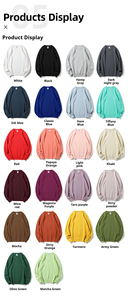 Imprimé personnalisé unisexe automne tricoté surdimensionné lourd coton doublé col rond à capuche imperméable pull pour <span class=keywords><strong>commande</strong></span> en gros - Product Image 2