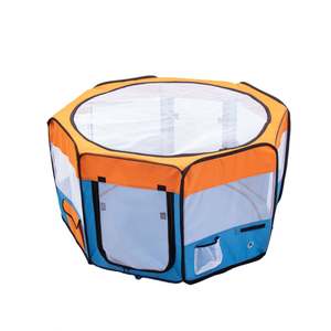 Parc de jeu portable pliable pour animaux de compagnie en tissu Oxford 600D, personnalisable en gros, pour l'extérieur - Product Image 1