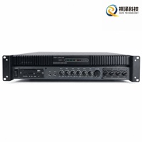 Amplificateur de puissance pour sonorisation 4 zones 70V 100V à montage en rack, 120W à 650W, entrées USB MP3 et double microphone