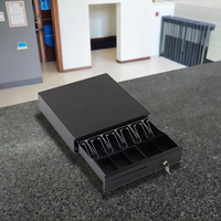 Tiroir-caisse et boîte à monnaie mini POS 5 billets 5 pièces avec comptage et tri automatiques en ABS